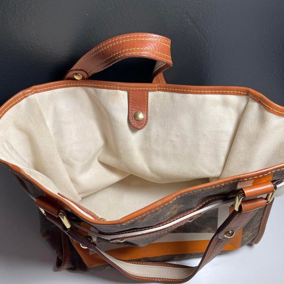 VINTAGE LOUIS VUITTON Tisse Rayures tote bag M56386 - Limited edition - Picture 6 of 12